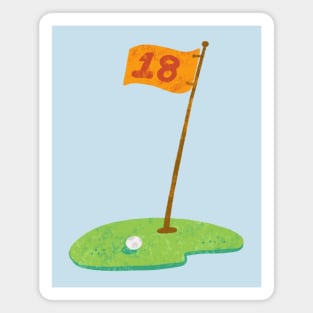 The 18th hole Magnet